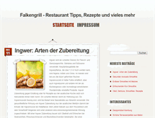 Tablet Screenshot of falkengrill.de